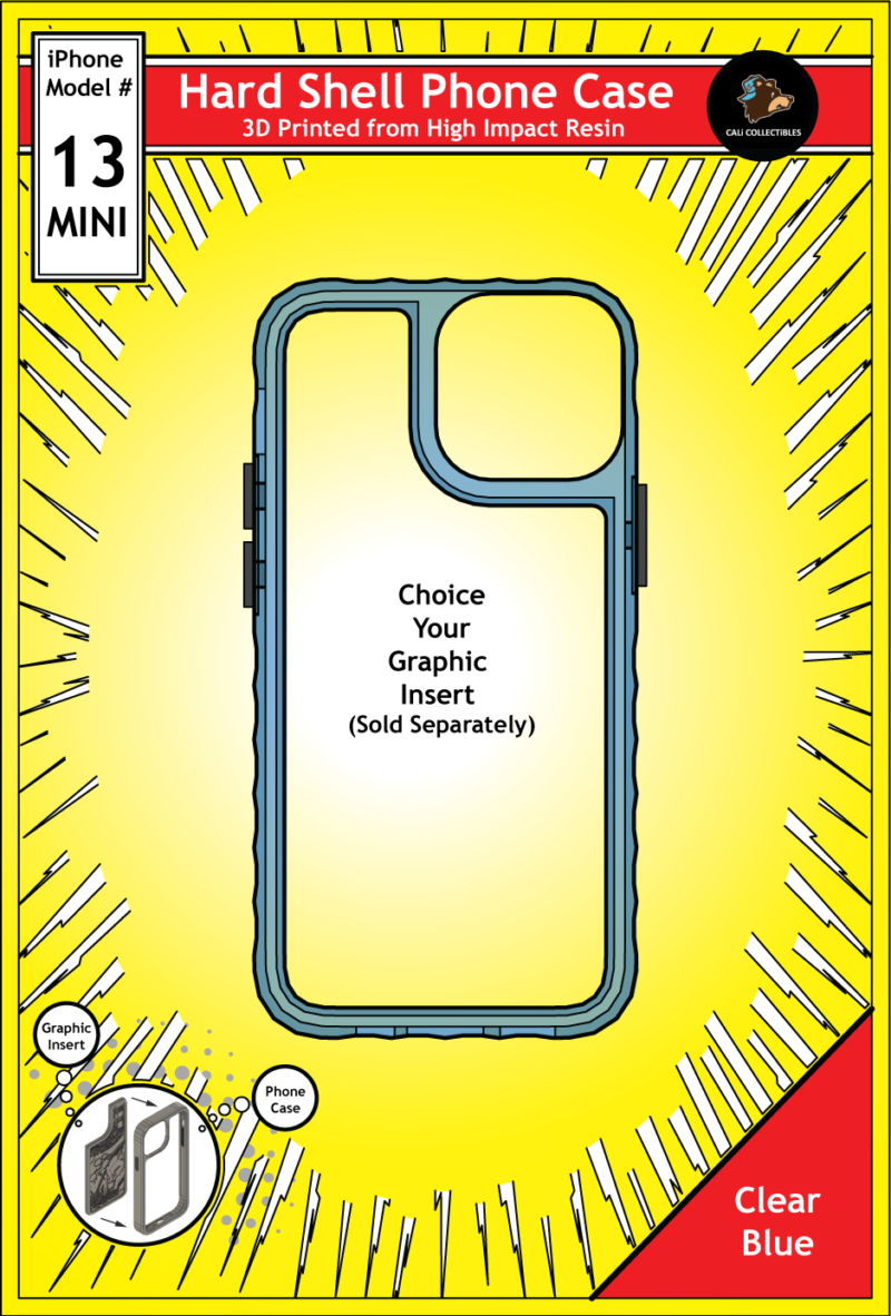 iPhone 13 Mini Hard Case - Clear Blue