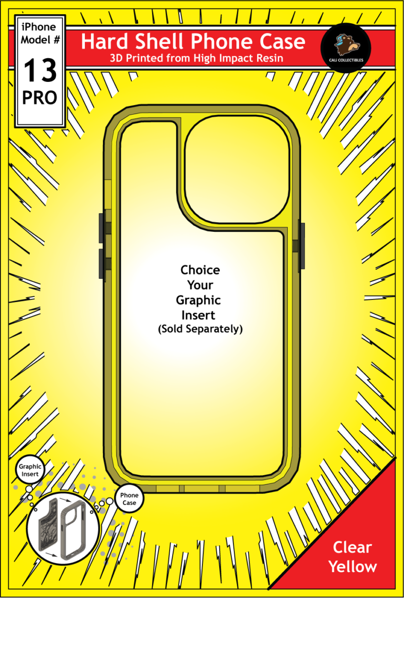 iPhone 13 Pro Hard Case - Clear Yellow