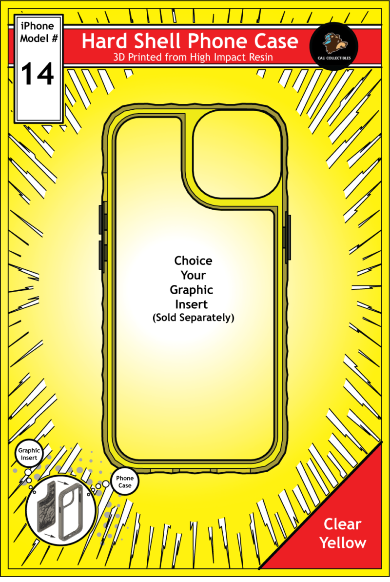 iPhone 14 Hard Case - Clear Yellow