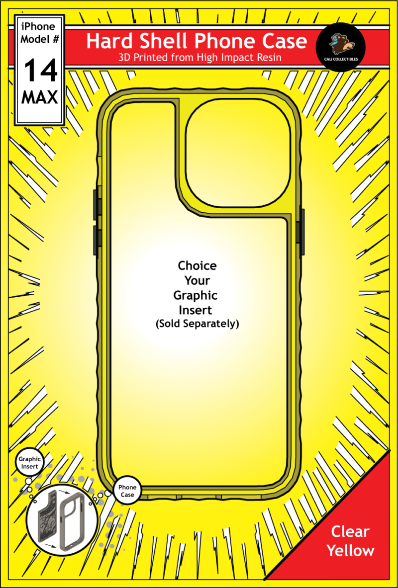 iPhone 14 Max Hard Case - Clear Yellow