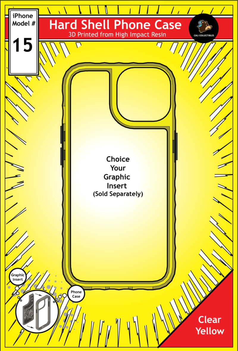 iPhone 15 Hard Case - Clear Yellow