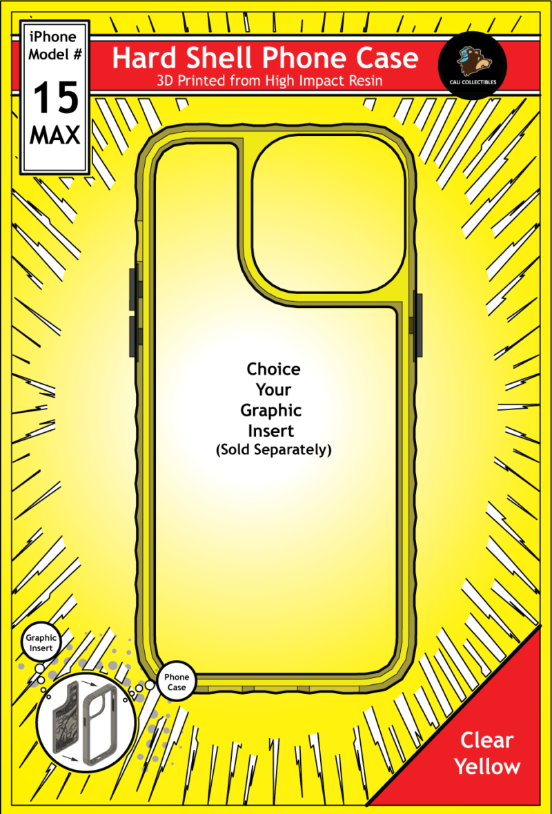 iPhone 15 Max Hard Case - Clear Yellow