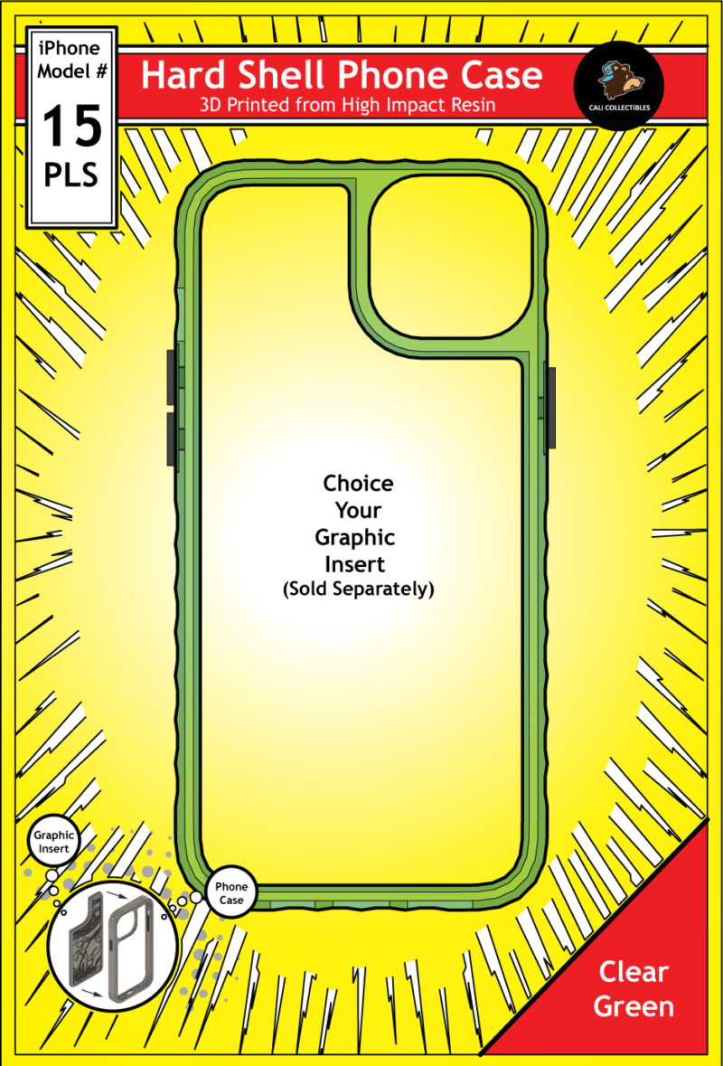 iPhone 15 Plus Hard Case - Clear Green