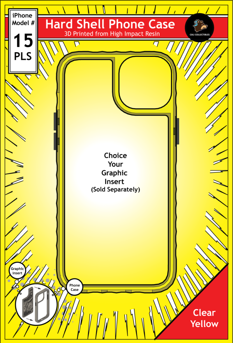 iPhone 15 Plus Hard Case - Clear Yellow