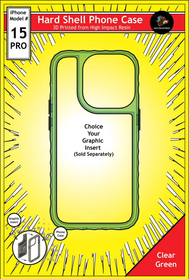 iPhone 15 Pro Hard Case - Clear Green