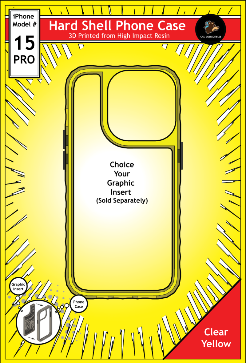 iPhone 15 Pro Hard Case - Clear Yellow