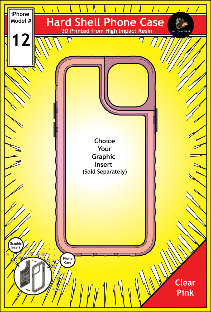 iPhone 12 Hard Case - Clear Pink