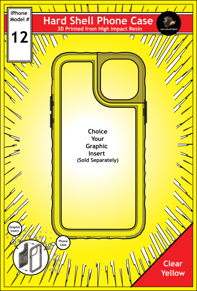 iPhone 12 Hard Case - Clear Yellow