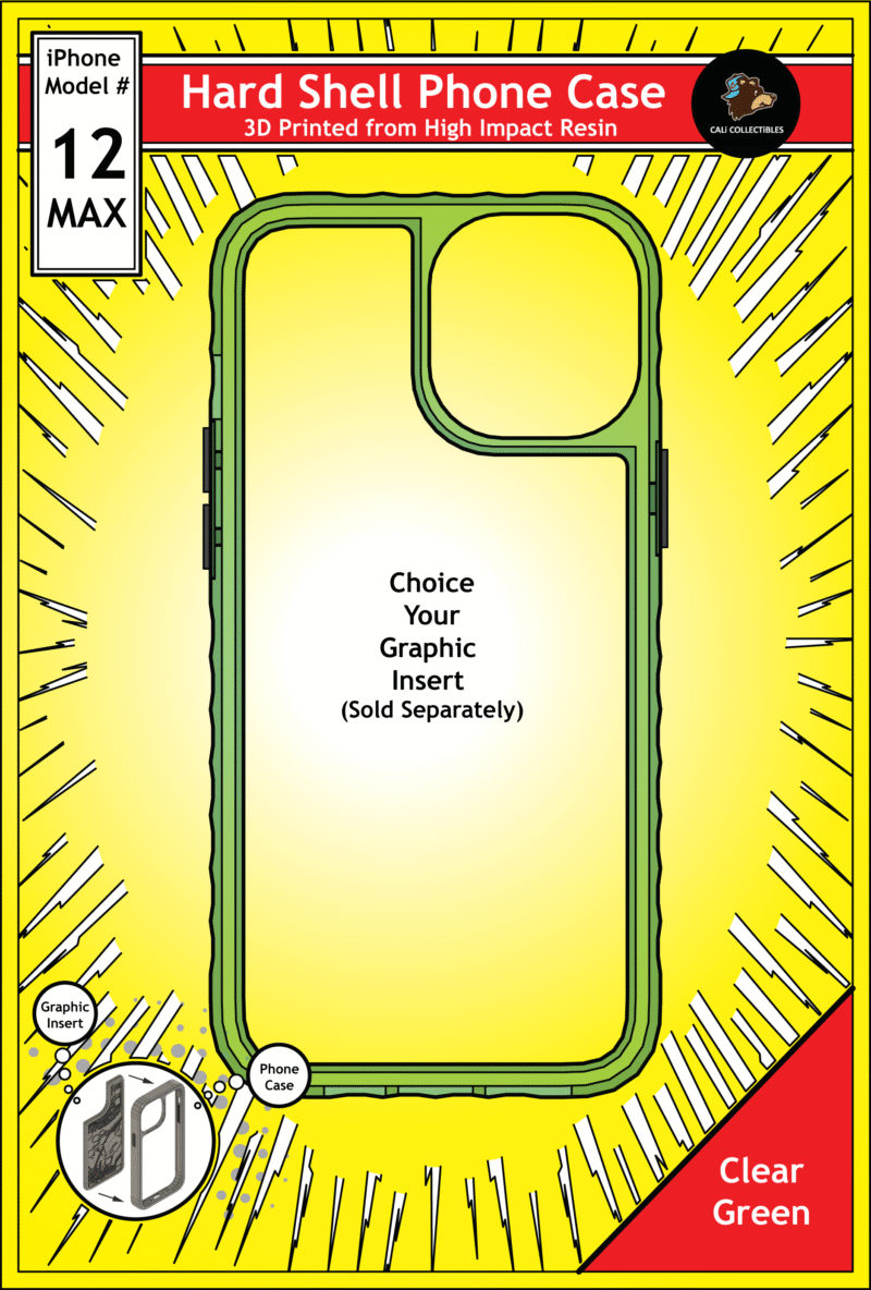 iPhone 12 Max Hard Case - Clear Green