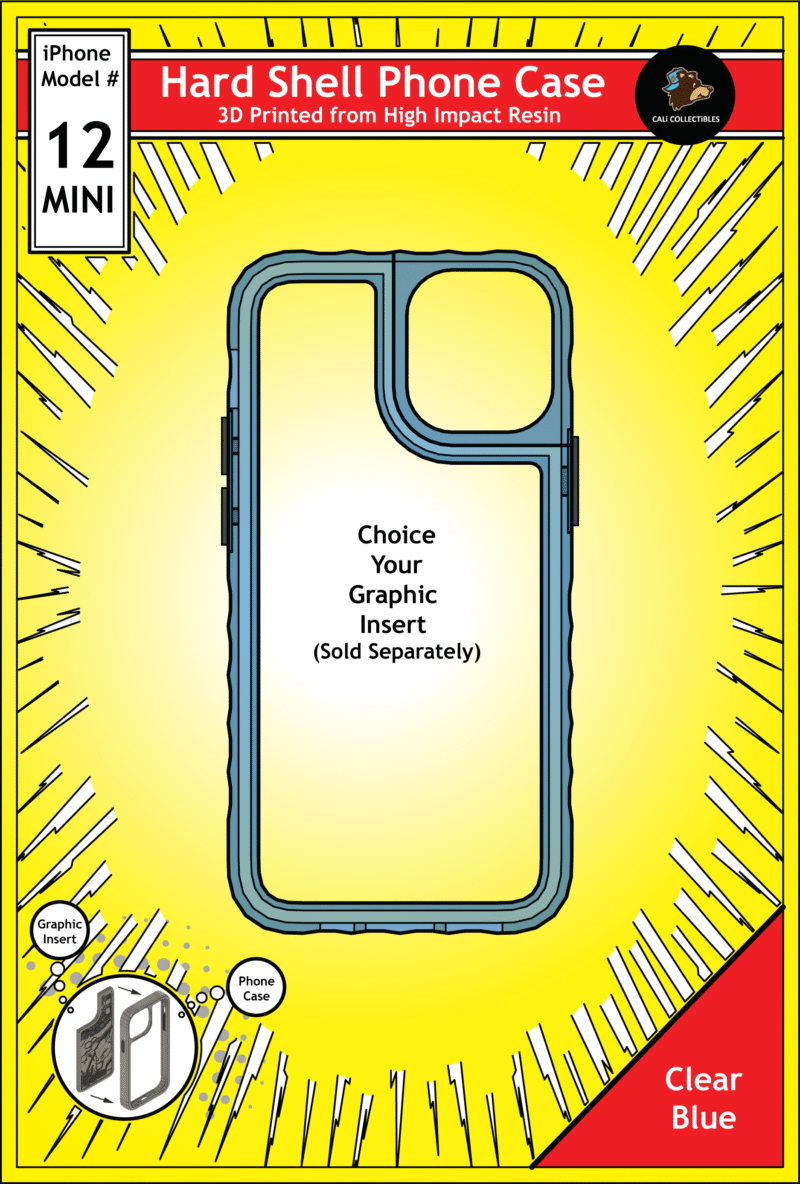 iPhone 12 Mini Hard Case - Clear Blue