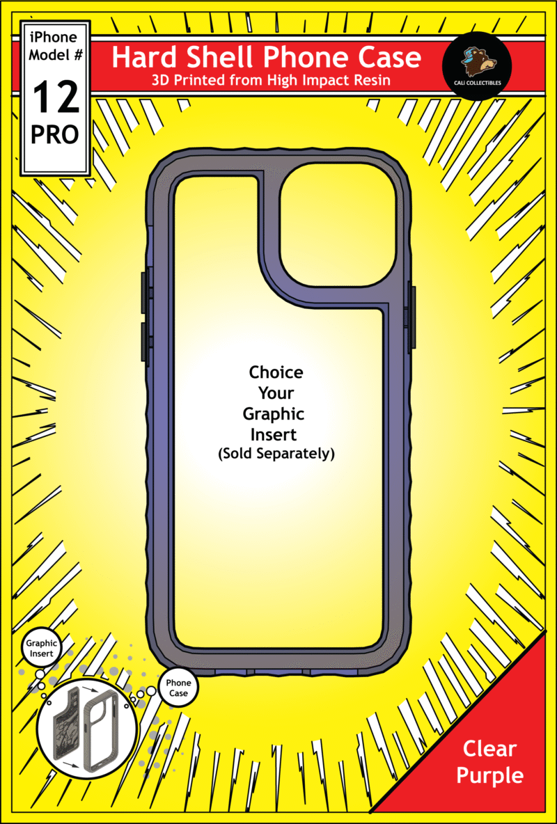 iPhone 12 Pro Hard Case - Clear Purple