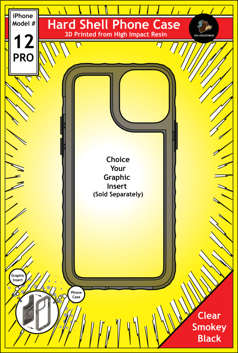 iPhone 12 Pro Hard Case - Clear Smokey Black