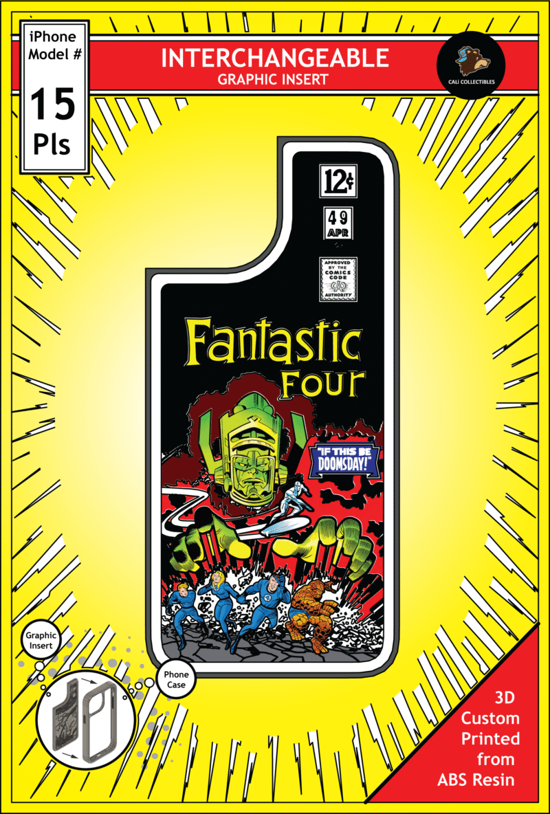iPhone 15 Plus Insert - Fantastic Four vs Galactus