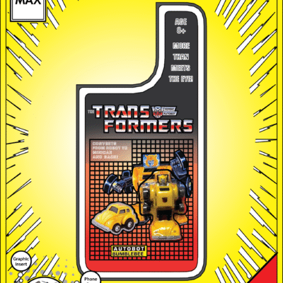 iPhone 14 Max Insert - Transformers Toy on Cardback - Bumblebee