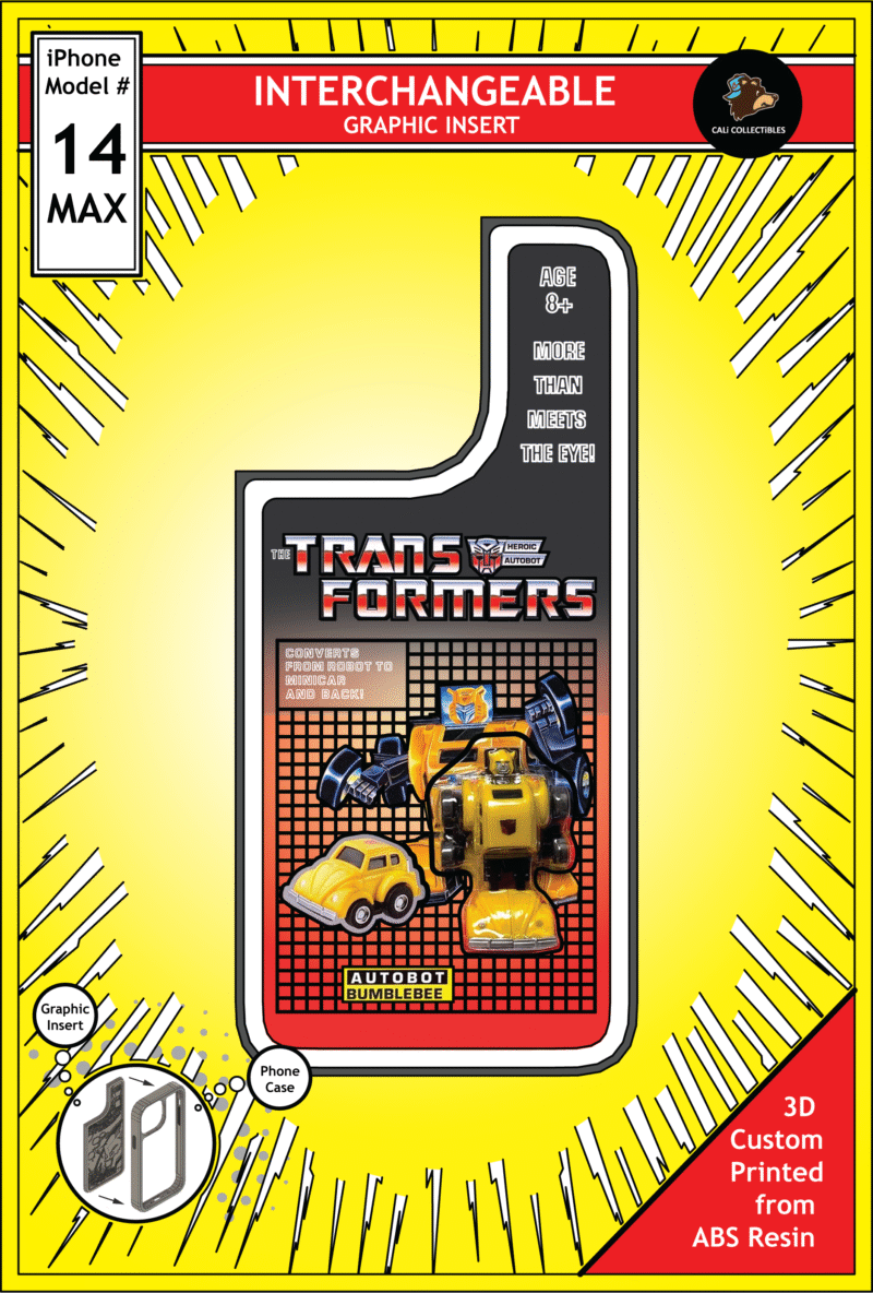 iPhone 14 Max Insert - Transformers Toy on Cardback - Bumblebee