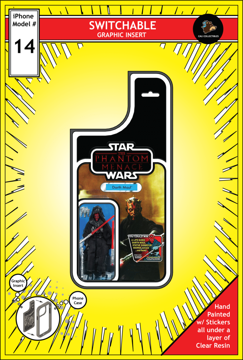 iPhone 14 Insert - Star Wars Toy on Cardback - Darth Maul