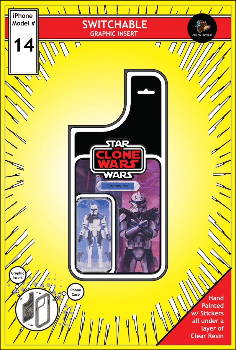 iPhone 14 Insert - Star Wars Toy on Cardback - Captain Rex