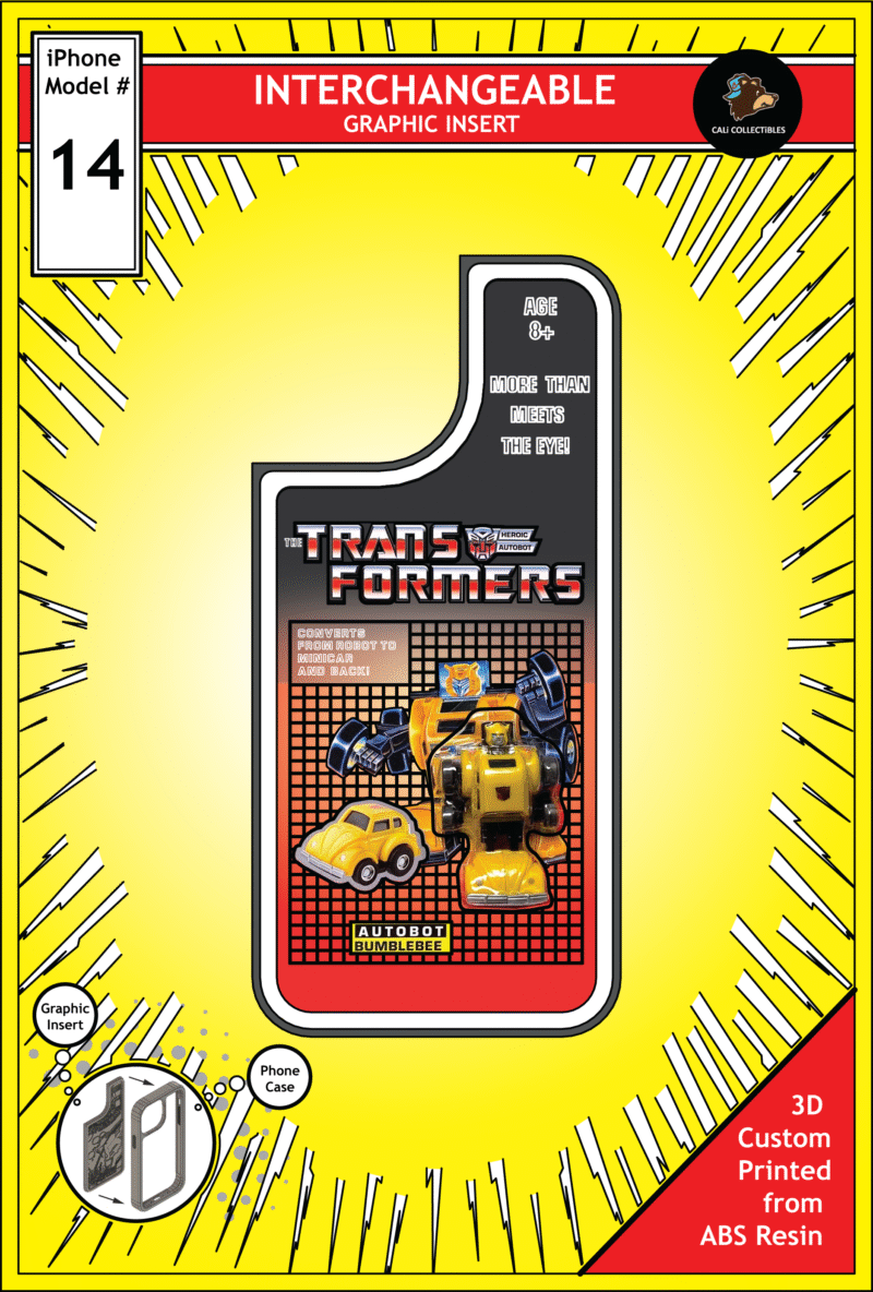 iPhone 14 Insert - Transformers Toy on Cardback - Bumblebee
