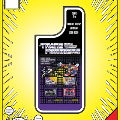 iPhone 14 Insert - Transformers Toy on Cardback - Ravage & Rumble