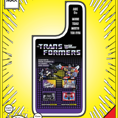iPhone 14 Max Insert - Transformers Toy on Cardback - Ravage & Rumble