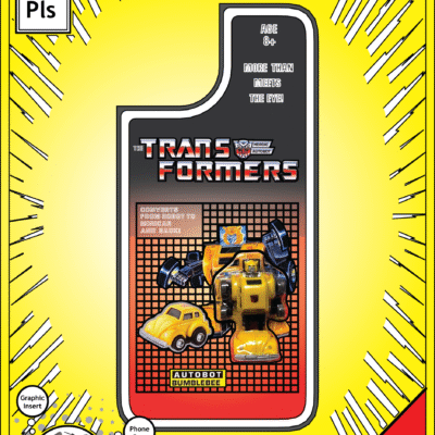 iPhone 14 Plus Insert - Transformers Toy on Cardback - Bumblebee