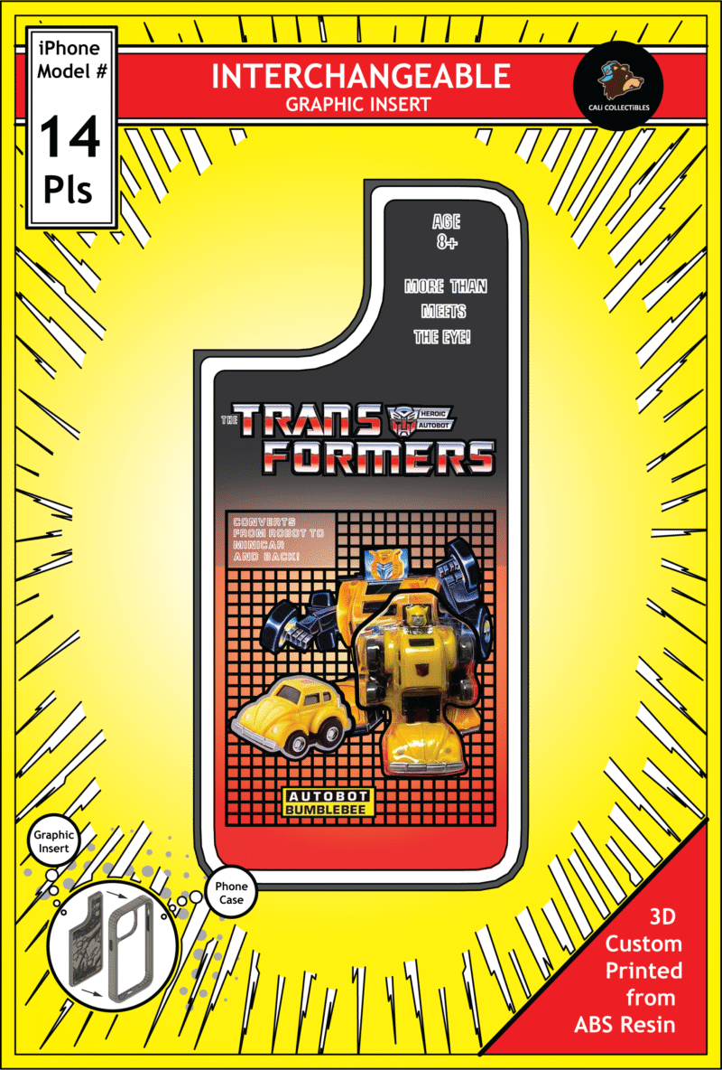 iPhone 14 Plus Insert - Transformers Toy on Cardback - Bumblebee