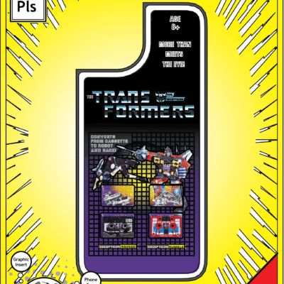 iPhone 14 Plus Insert - Transformers Toy on Cardback - Ravage & Rumble