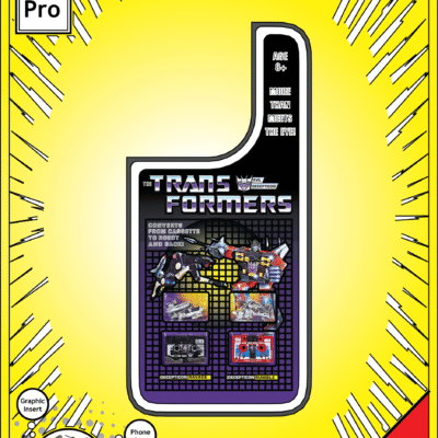 iPhone 14 Pro Insert - Transformers Toy on Cardback - Ravage & Rumble