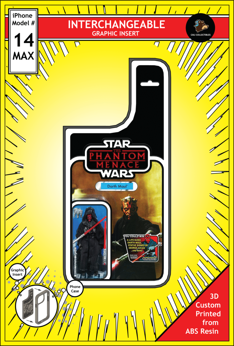 iPhone 14 Max Insert - Star Wars Toy on Cardback - Darth Maul