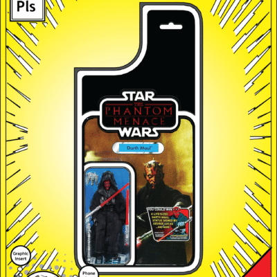 iPhone 14 Plus Insert - Star Wars Toy on Cardback - Darth Maul
