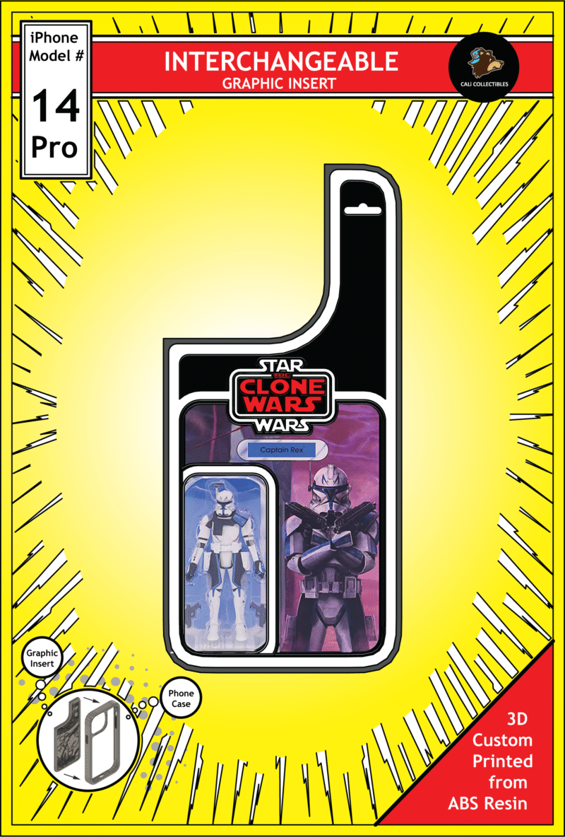iPhone 14 Pro Insert - Star Wars Toy on Cardback - Captain Rex
