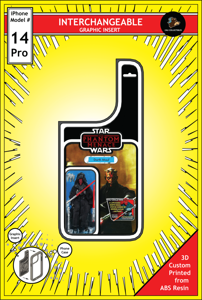 iPhone 14 Pro Insert - Star Wars Toy on Cardback - Darth Maul