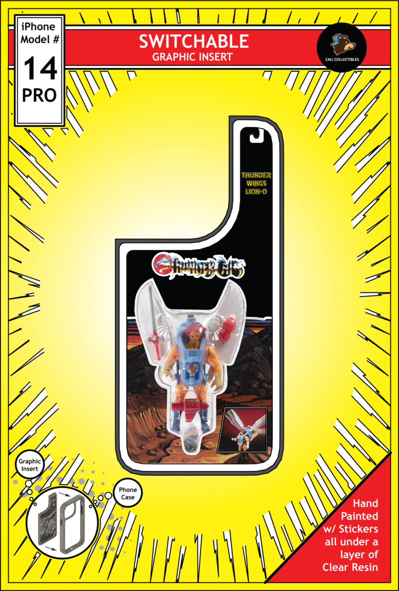 iPhone 14 Pro Insert - Thundercats Toy on Cardback - Thunder Wings Lion O