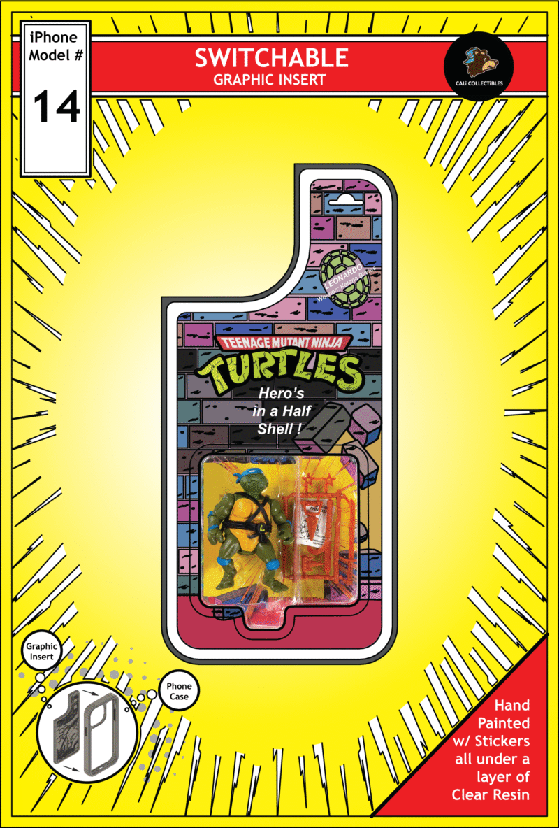 iPhone 14 Insert - TMNT Toy on Cardback - Leonardo