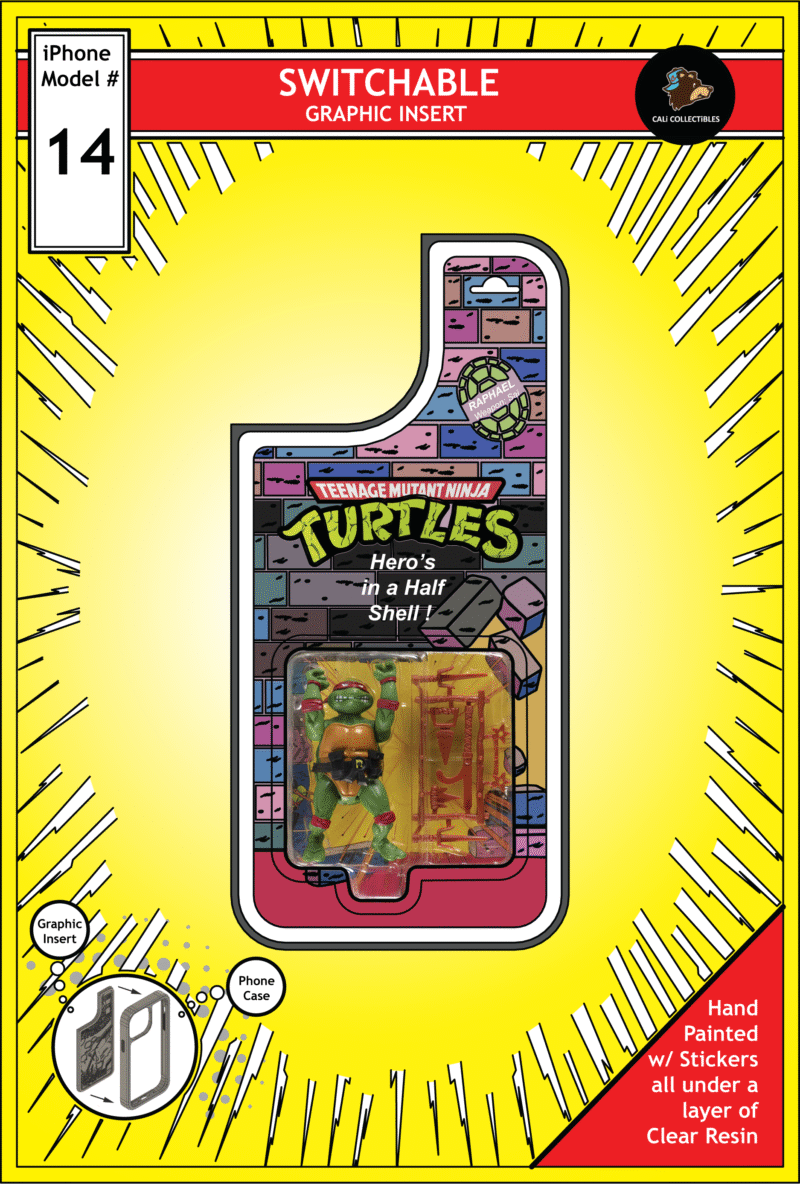 iPhone 14 Insert - TMNT Toy on Cardback - Raphael