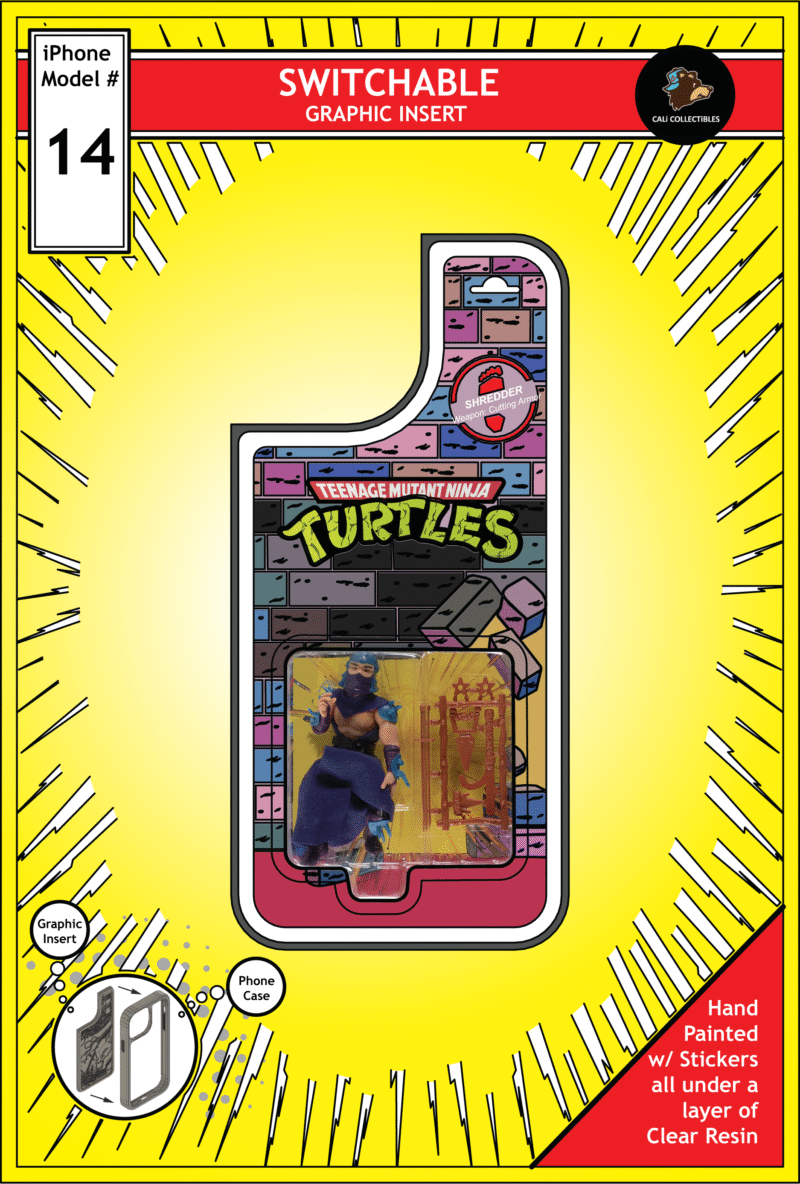 iPhone 14 Insert - TMNT Toy on Cardback - Shredder