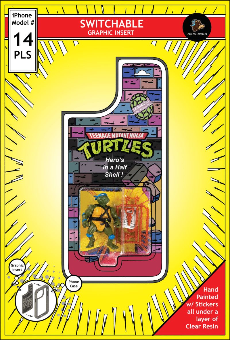 iPhone 14 Plus Insert - TMNT Toy on Cardback - Leonardo