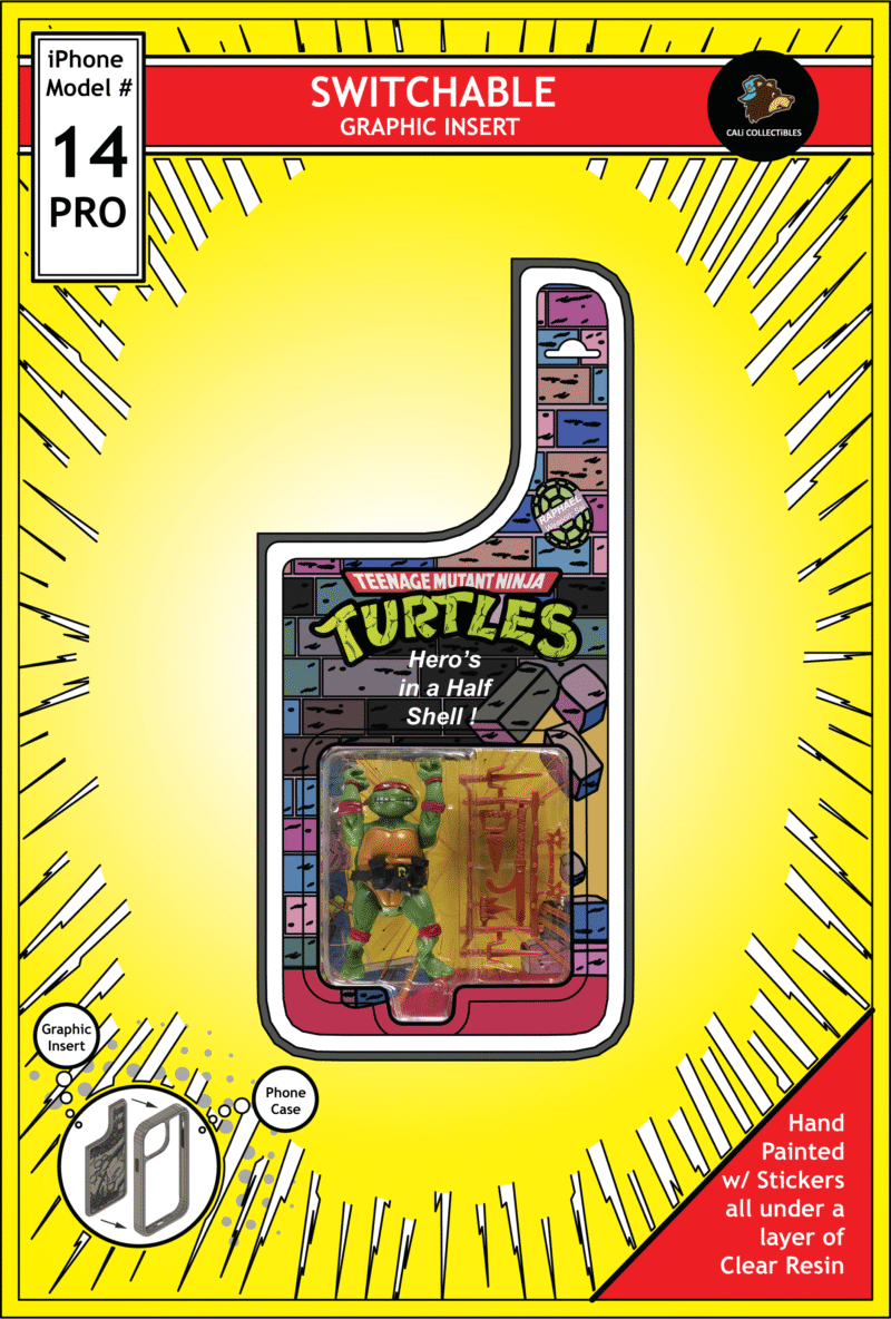 iPhone 14 Pro Insert - TMNT Toy on Cardback - Raphael