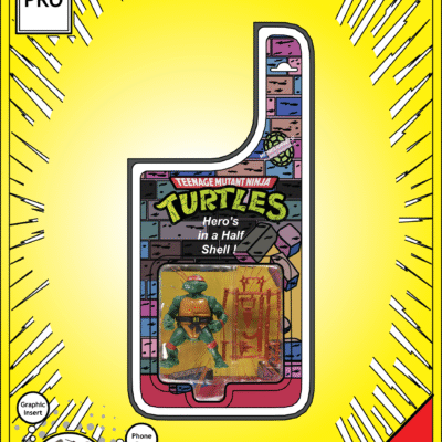 iPhone 14 Pro Insert - TMNT Toy on Cardback - Michelangelo
