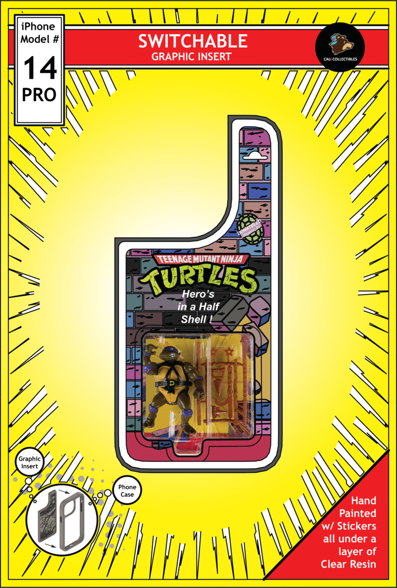 iPhone 14 Pro Insert - TMNT Toy on Cardback - Donatello