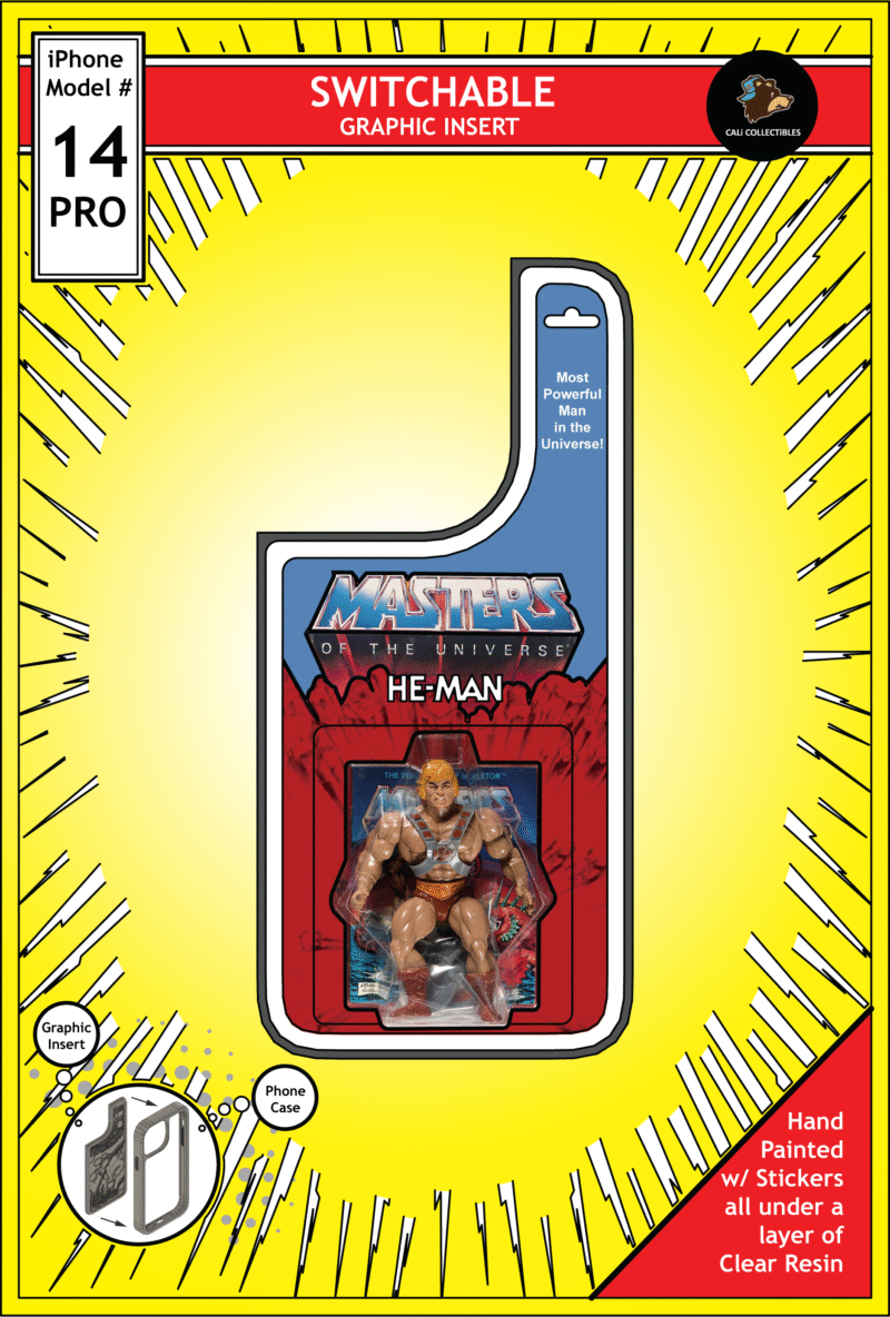 iPhone 14 Pro Insert - MOTU Toy on Cardback - He Man