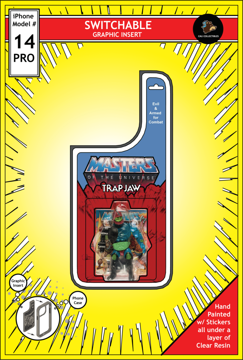 iPhone 14 Pro Insert - MOTU Toy on Cardback - Trap Jaw